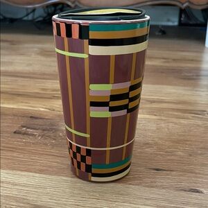 Starbucks x Shade Akanbi ceramic coffee cup w lid, NWT